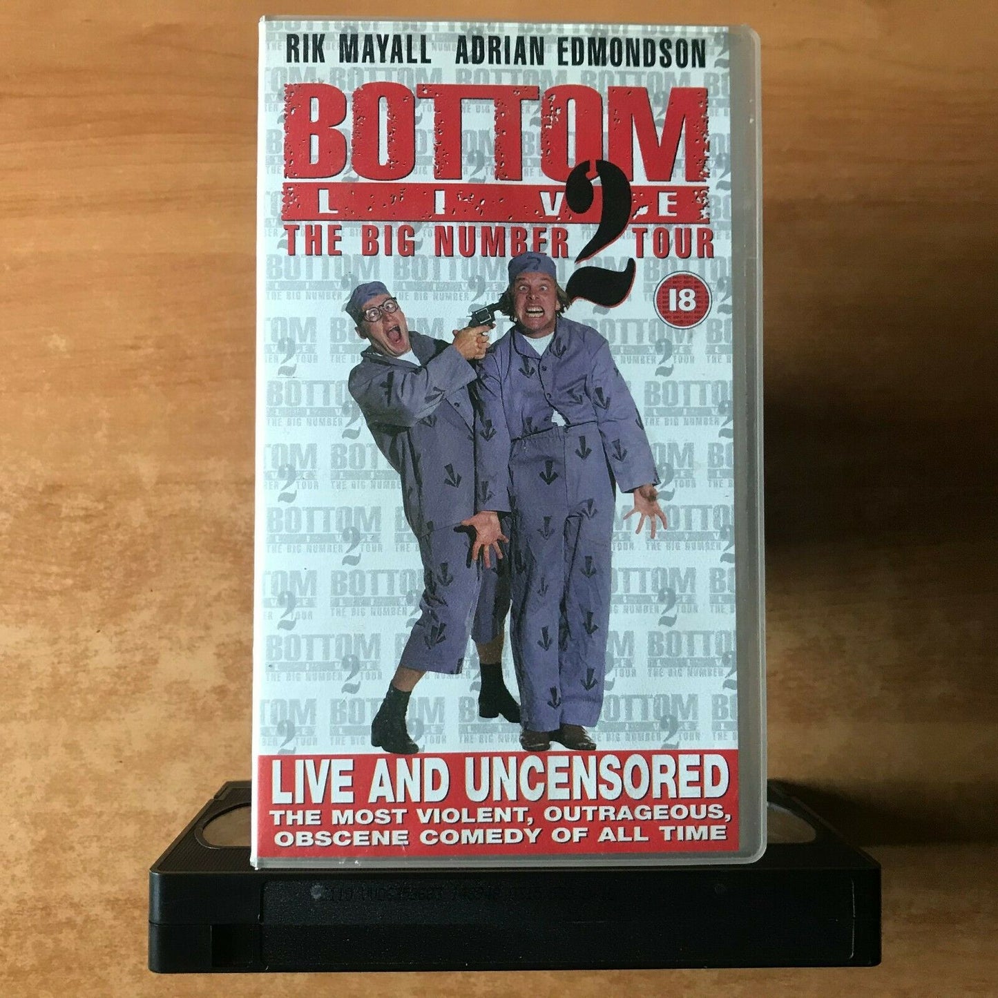 Bottom Live: The Big Number 2 Tour; [Uncensored] Comedy - Rik Mayall - Pal VHS-