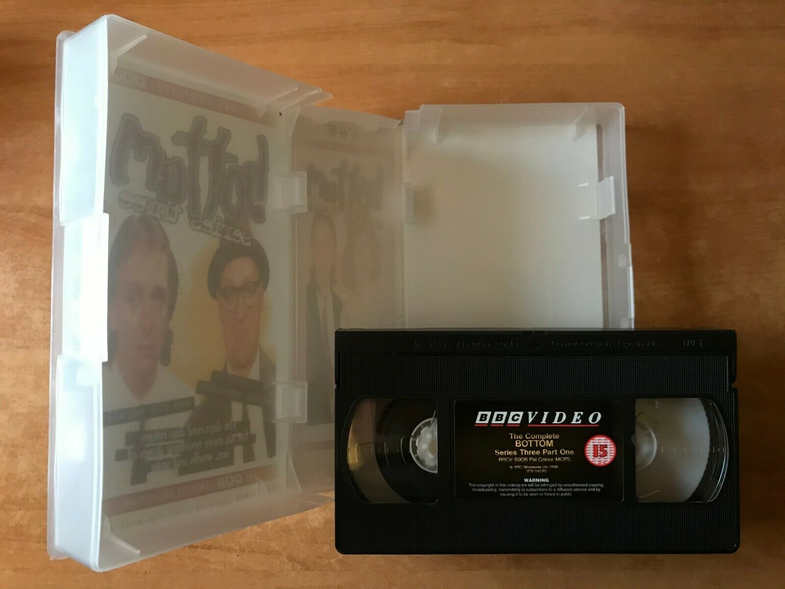 Bottom (Series 3): Terror - BBC Series - Adrian Edmondson / Rik Mayall - Pal VHS-