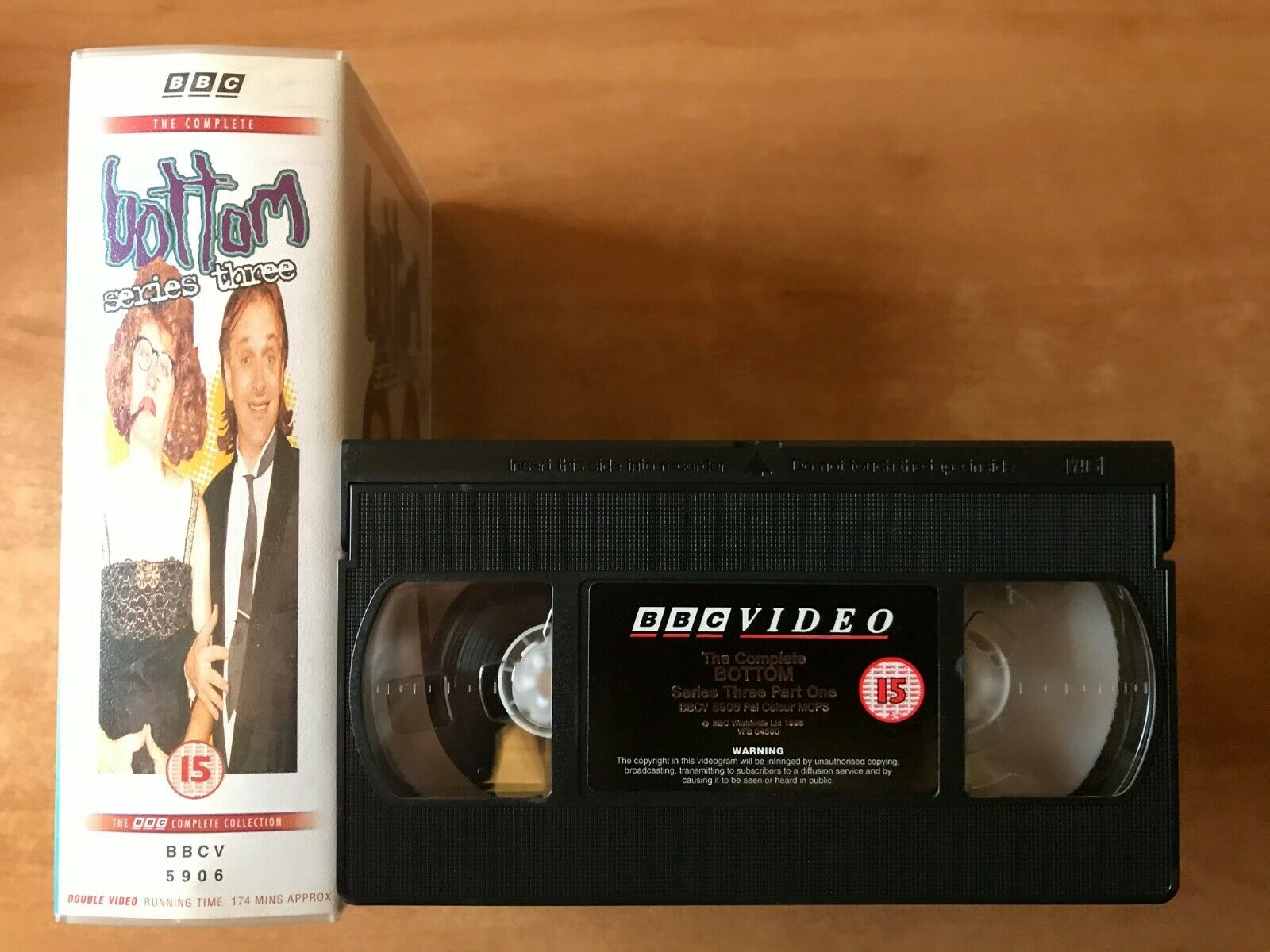 Bottom (Series 3): Terror - BBC Series - Adrian Edmondson / Rik Mayall - Pal VHS-