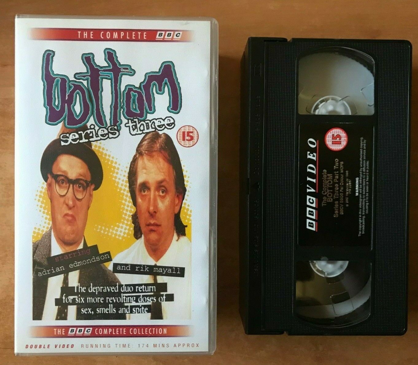 Bottom (Series 3): Terror - BBC Series - Adrian Edmondson / Rik Mayall - Pal VHS-