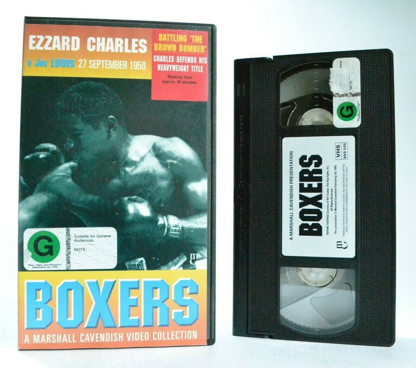 Boxers: Ezzard Charles Vs Joe Louis - 27/09/1950 - Heavyweight Title Fight - VHS-