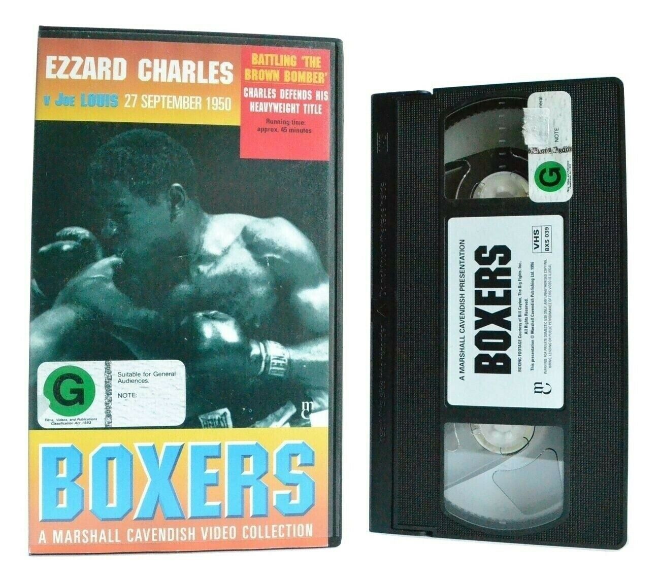 Boxers: Ezzard Charles Vs Joe Louis - 27/09/1950 - Heavyweight Title Fight - VHS-