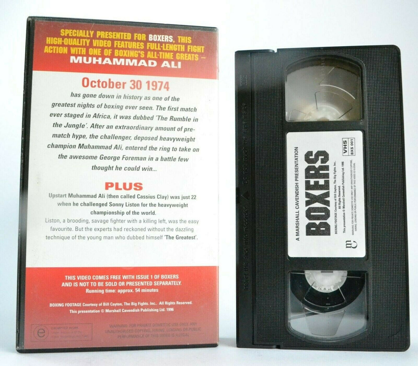 Boxers: "Muhamad Ali" Vs. "George Foreman" (1974) - Classic Fights Sports - VHS-