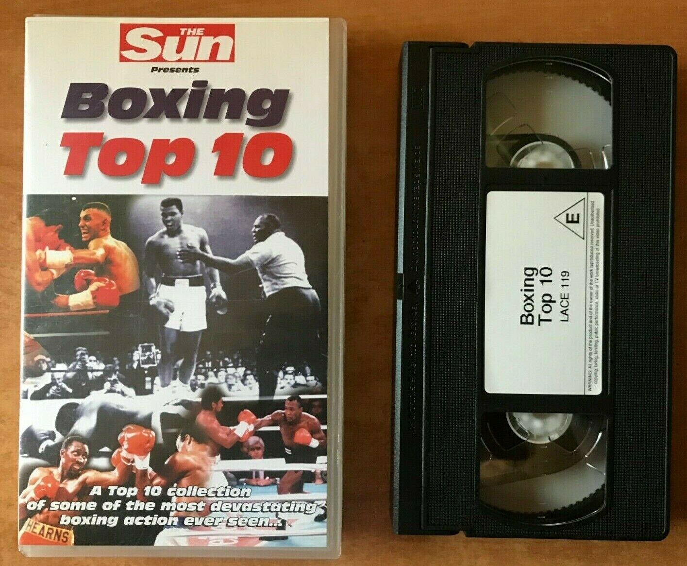 Boxing Top 10 (The Sun): Mike Tyson - Jack Dempsey - Muhammad Ali - Pal VHS-