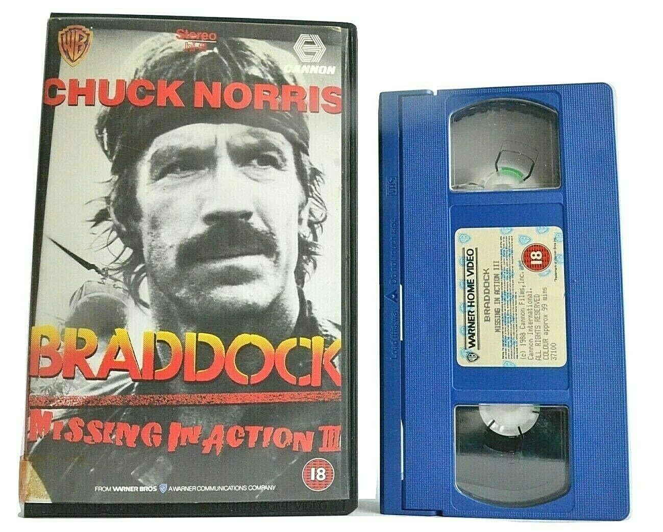 Braddock: Missing in Action 3 (1988) - Action/Adventure - Chuck Norris - Pal VHS-