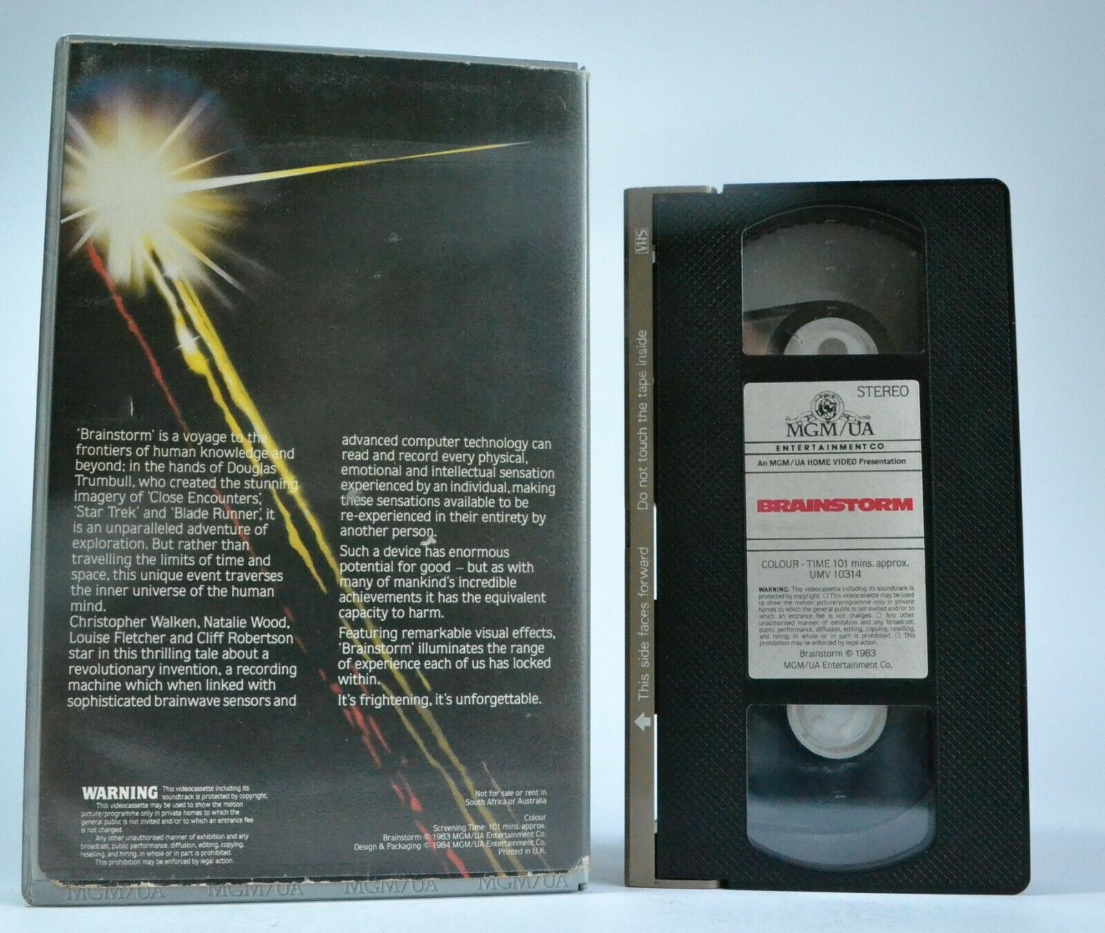 Brainstorm: (1983) MGM/UA Pre-Cert - Sci-Fi - Christopher Walken - Pal VHS-