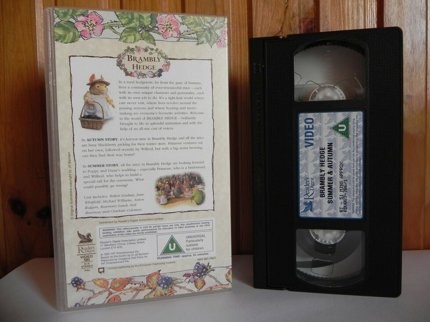 Brambly Hedge: Summer And Autumn Story - Animated - Adventure - Kids - Pal VHS-