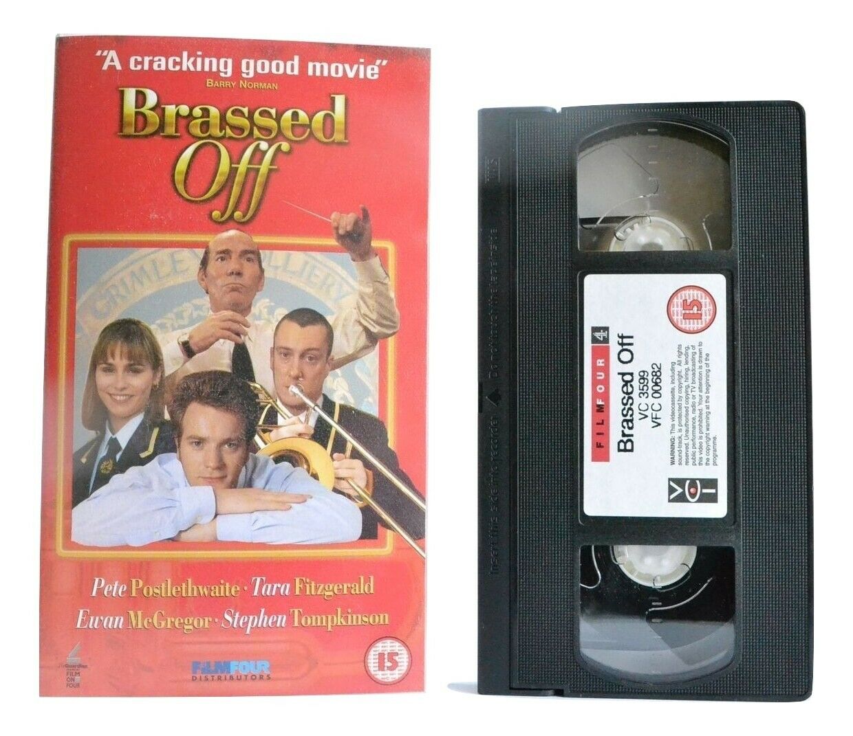 Brassed Off; [] Drama - Colliery Brass Band - Ewan McGregor - VHS-