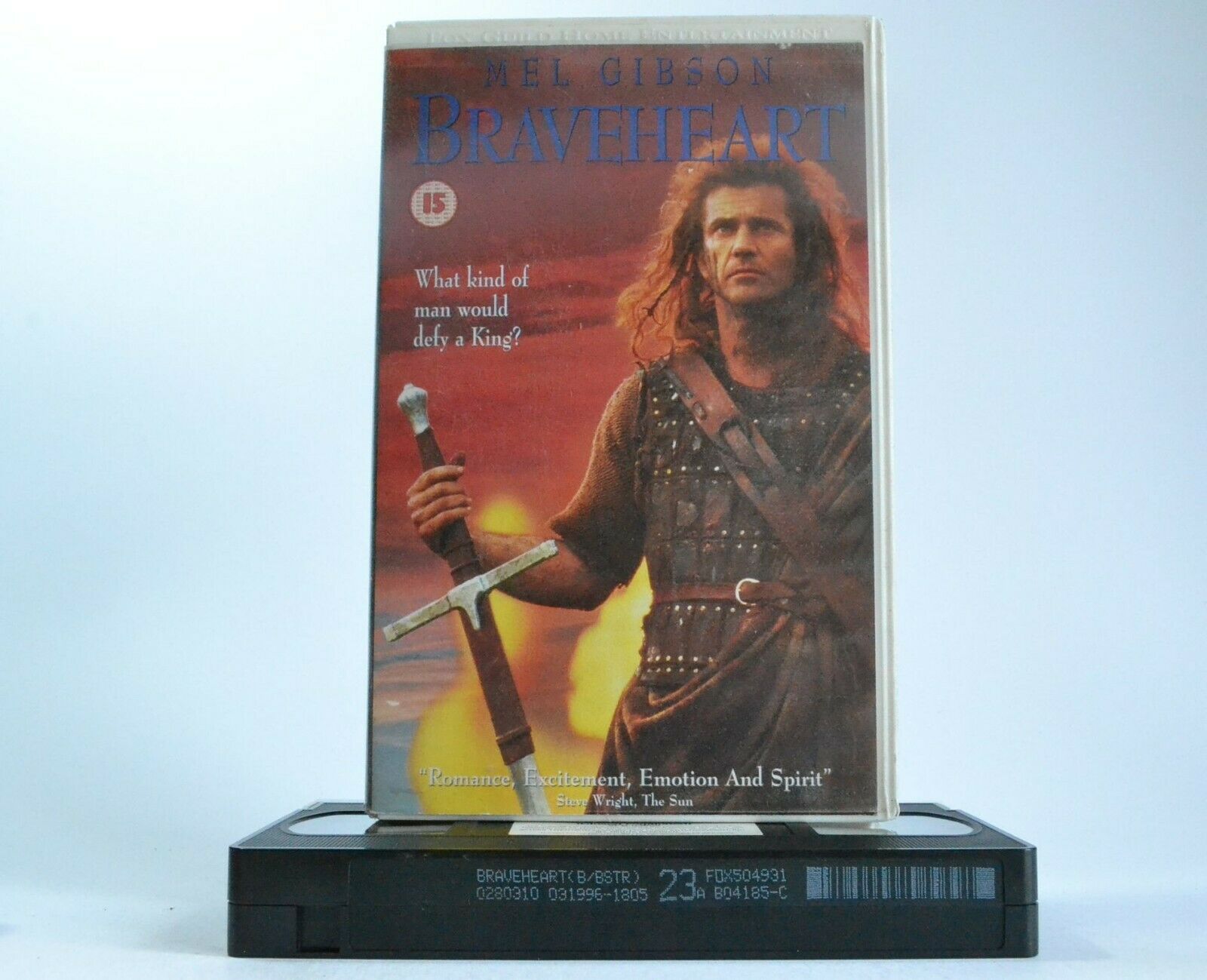 Braveheart (1995): First War Of Scottish Independence - Drama - Mel Gibson - VHS-