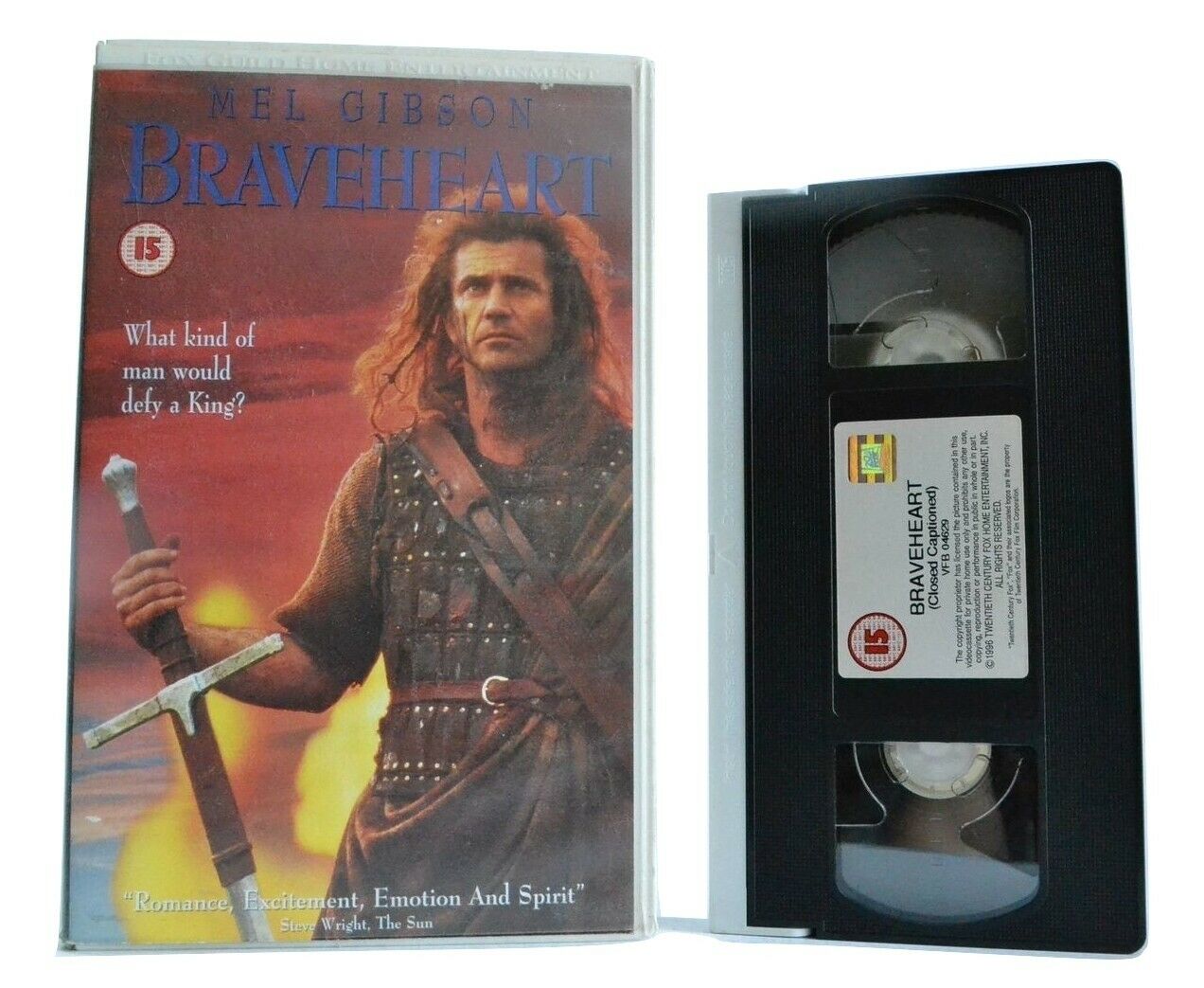 Braveheart (1995): First War Of Scottish Independence - Drama - Mel Gibson - VHS-