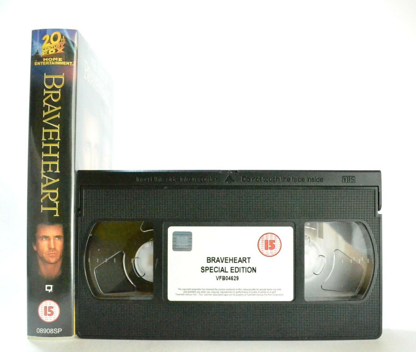 Braveheart: Epic War Drama (1995) - First War Of Scottish Independence - Pal VHS-