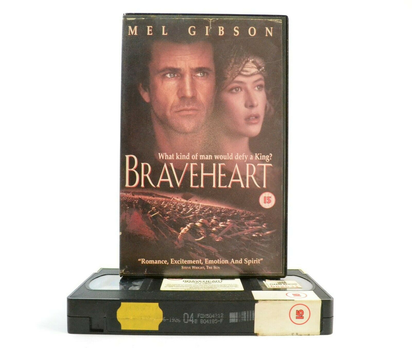 Braveheart: Epic War Film - Large Box - Ex-Rental - M.Gibson/S.Marceau - Pal VHS-