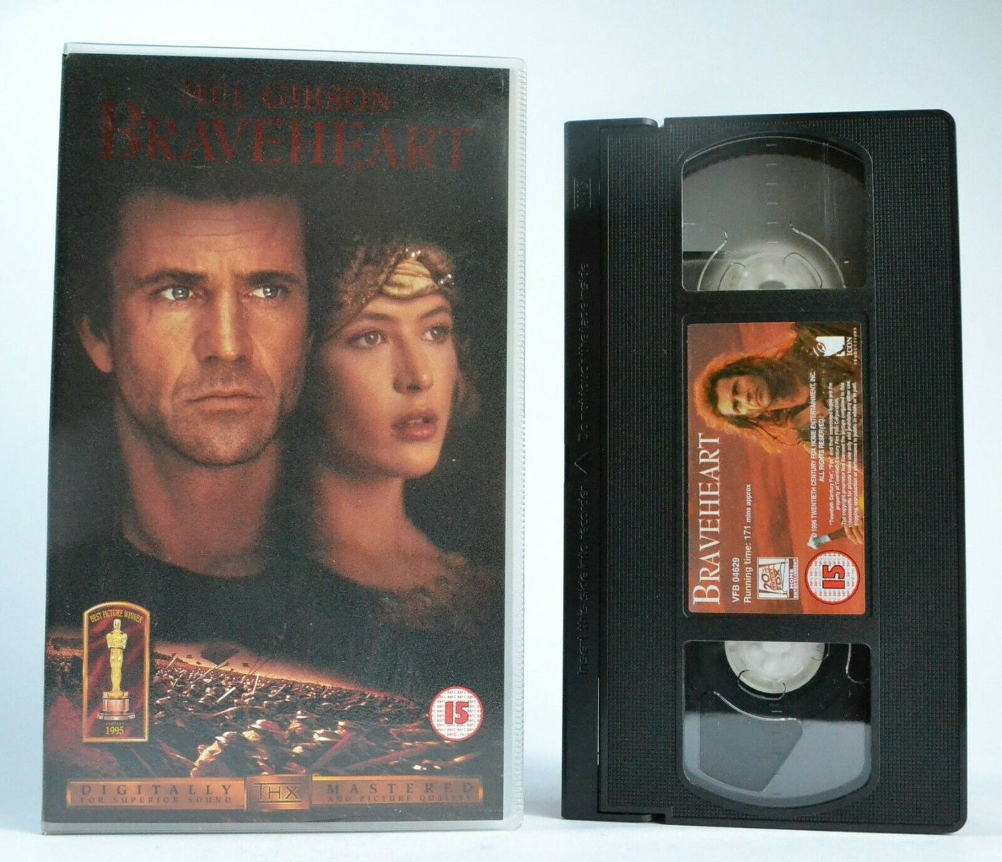 Braveheart: THX Mastered - Epic War Drama - Mel Gibson/Sophie Marceau - Pak VHS-