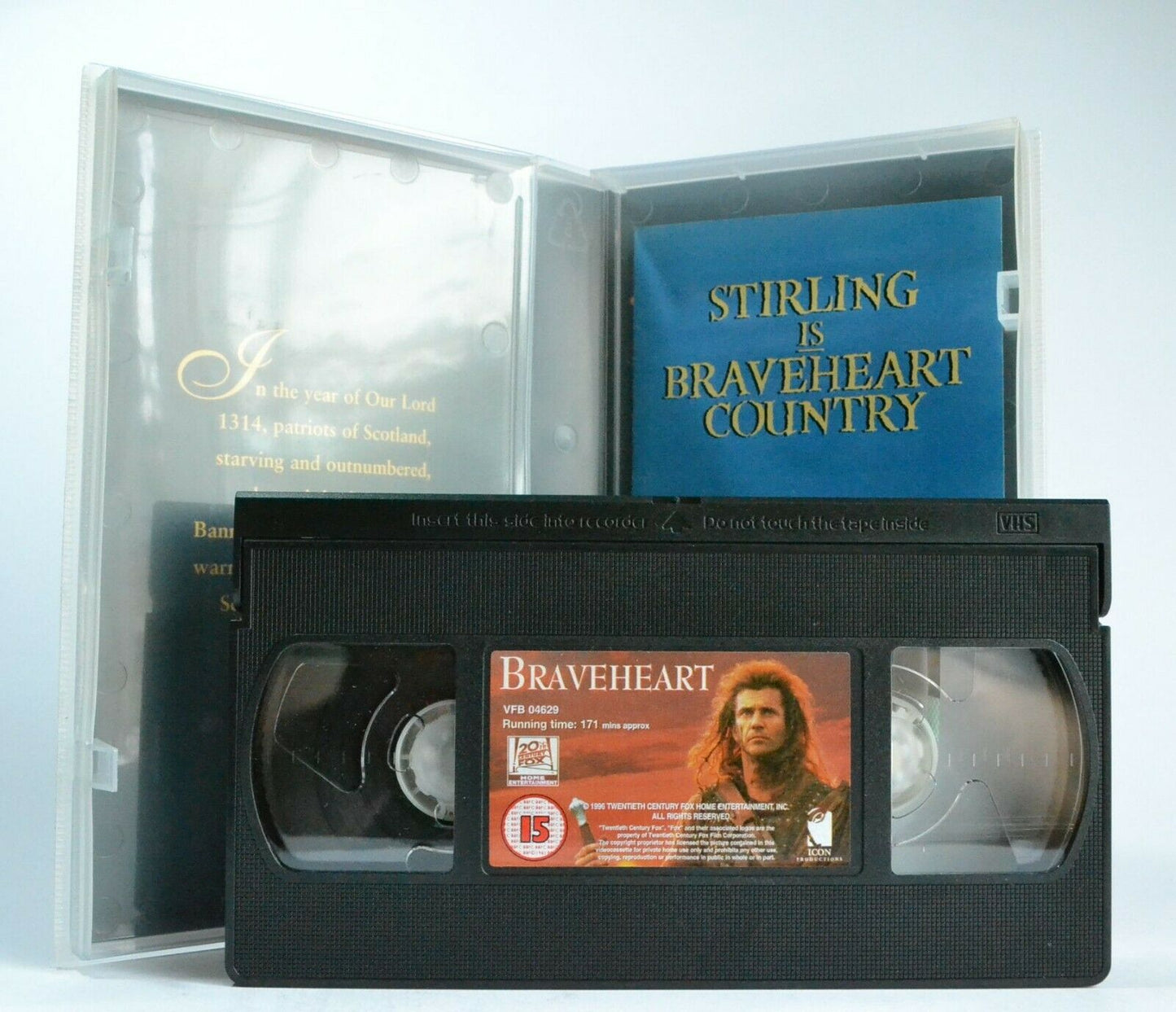 Braveheart: THX Mastered - Epic War Drama - Mel Gibson/Sophie Marceau - Pak VHS-