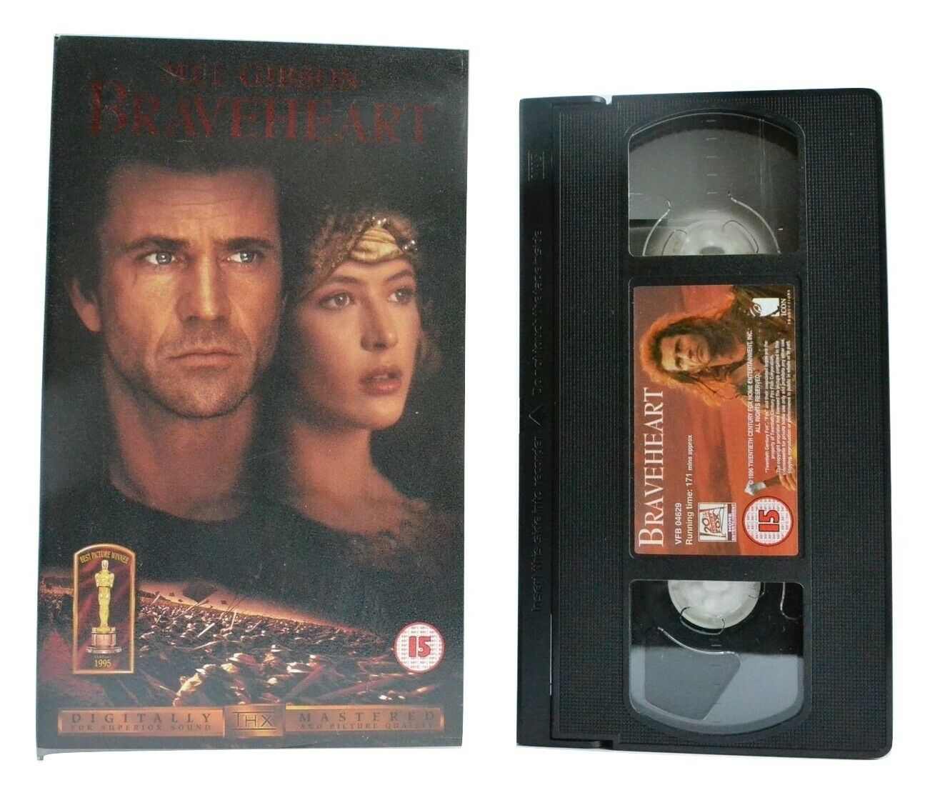 Braveheart: THX Mastered - Epic War Drama - Mel Gibson/Sophie Marceau - Pak VHS-