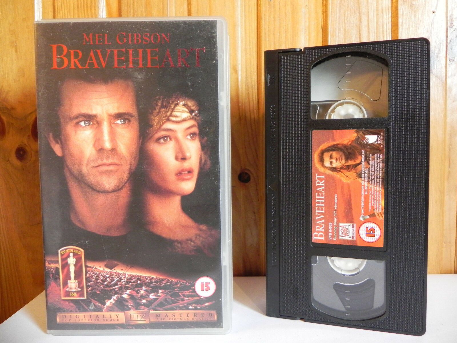 Braveheart (THX Mastered) War Drama - Mel Gibson - Pal VHS-