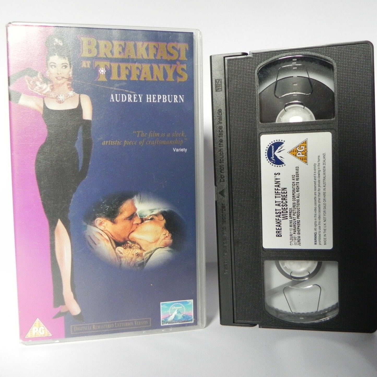 Breakfast At Tiffany's - Paramount - Classic Romance - Audrey Hepburn - VHS-