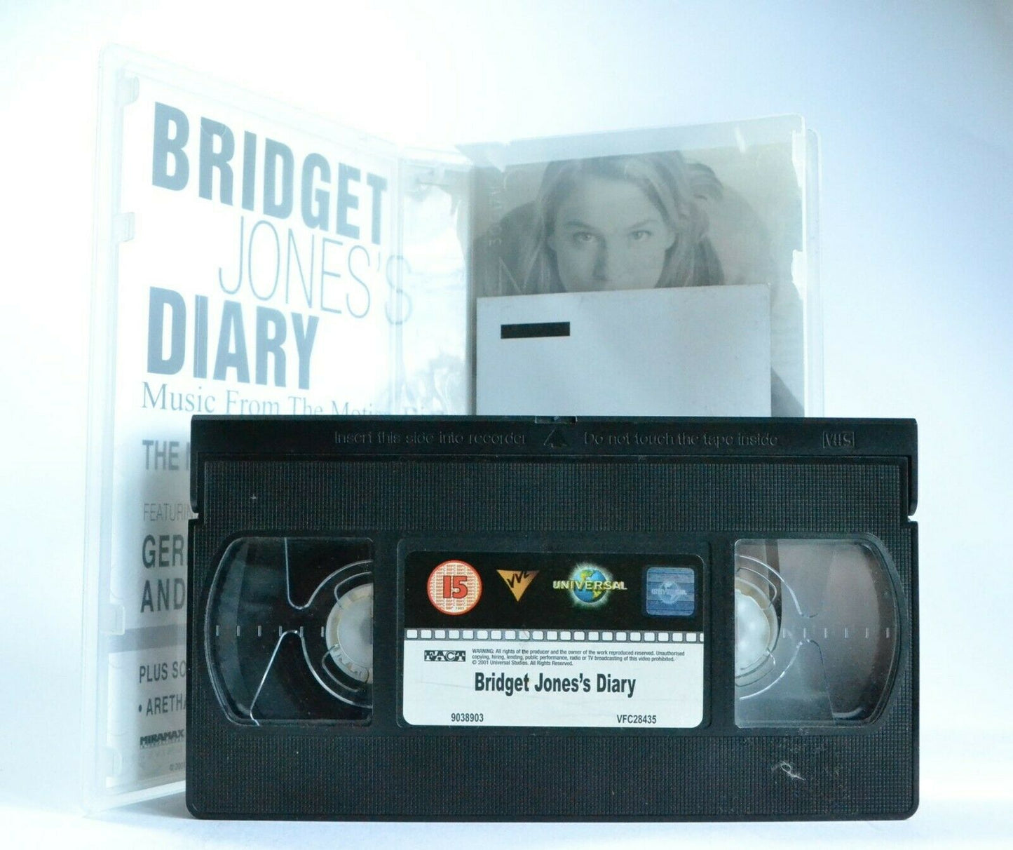 Bridget Jones's Diary; [Free Postcard] Romantic Comedy - Renee Zellweger - VHS-