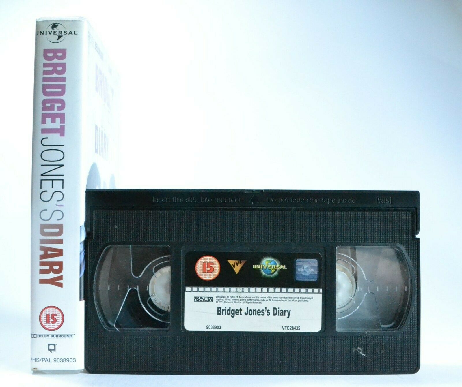 Bridget Jones's Diary; [Free Postcard] Romantic Comedy - Renee Zellweger - VHS-