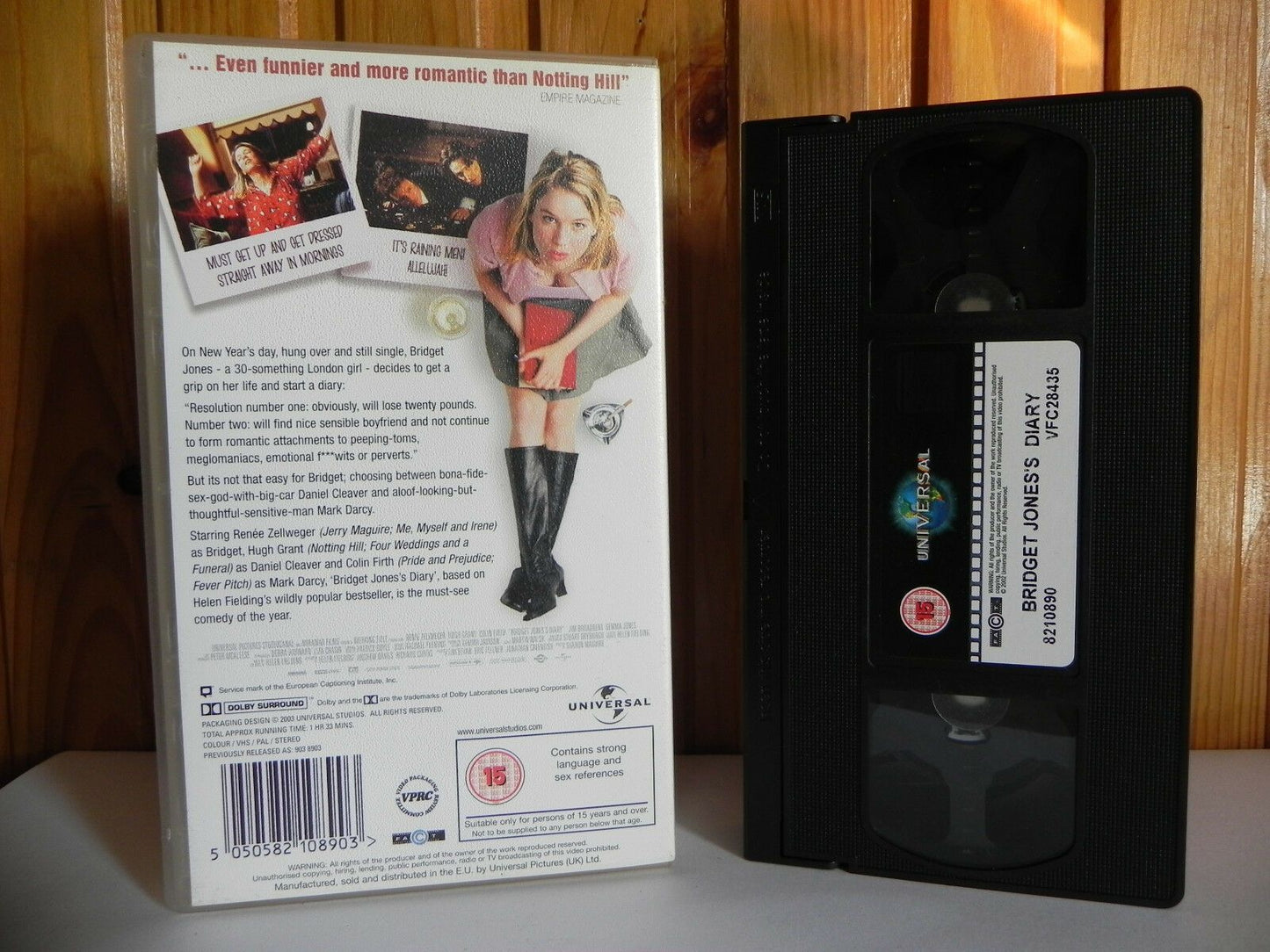 Bridget Jonses's Diary - Universal - Comedy - Renee Zellweger - Hugh Grant - VHS-