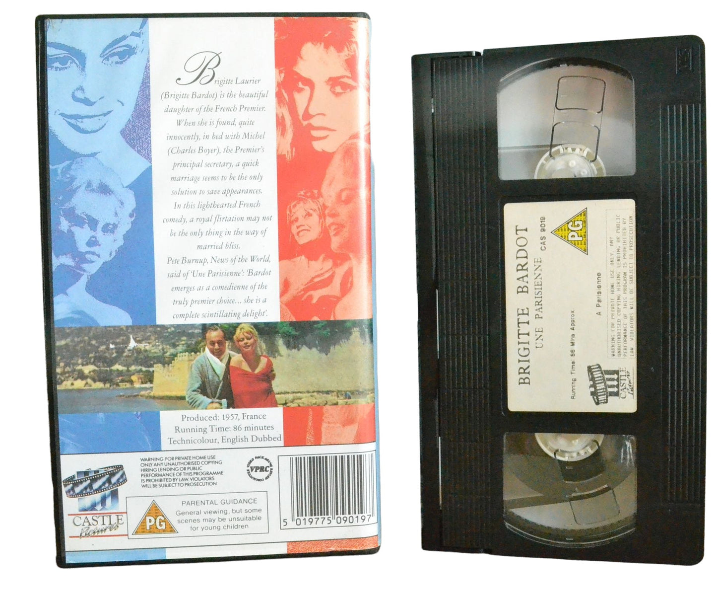 Brigitte Bardot in Une Parisienne - Brigitte Bardot - Castle Flower - Vintage - Pal VHS-