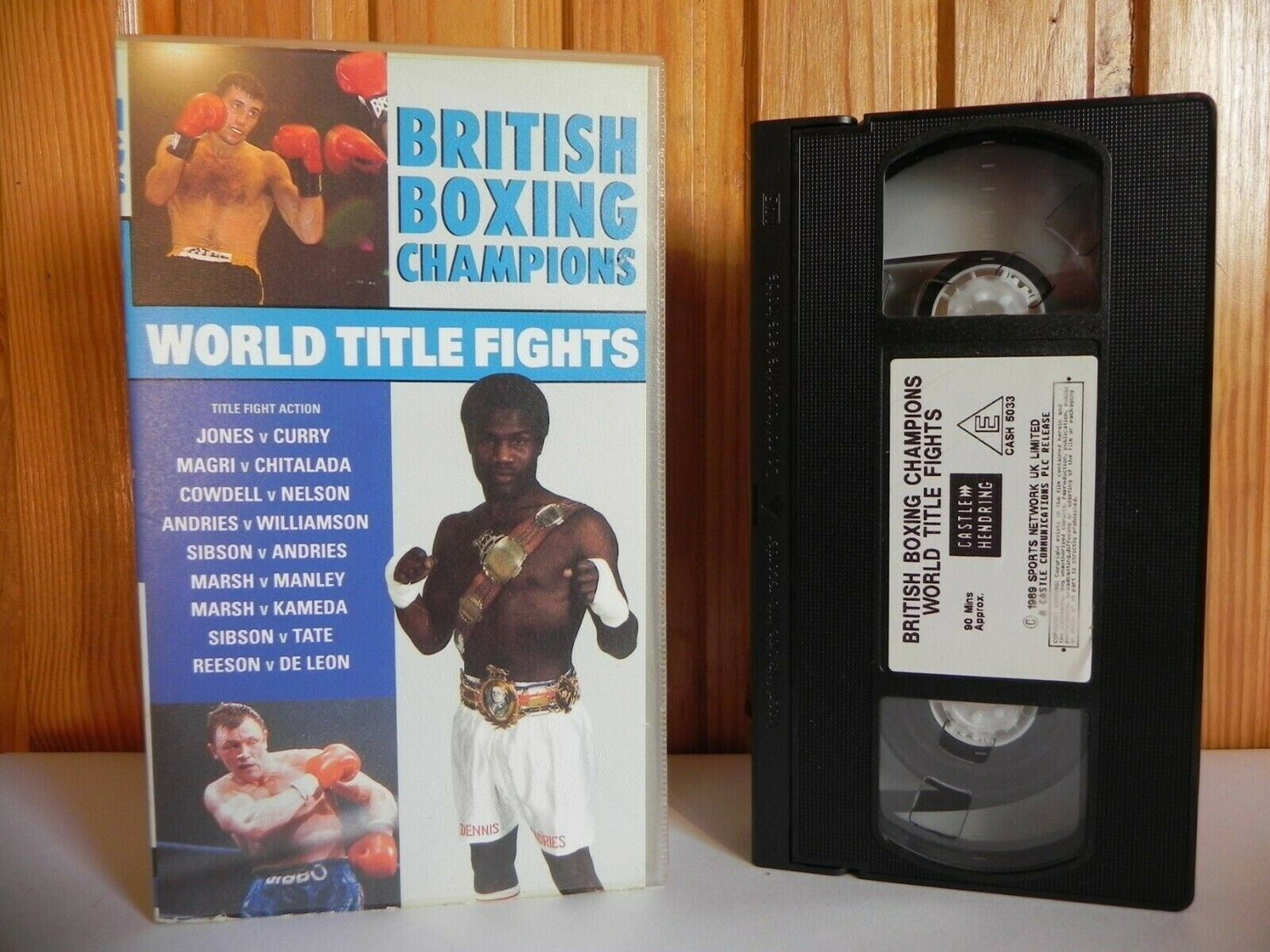 British Boxing Champions - World Title Fights - Jones - Curry - Nelson - VHS-