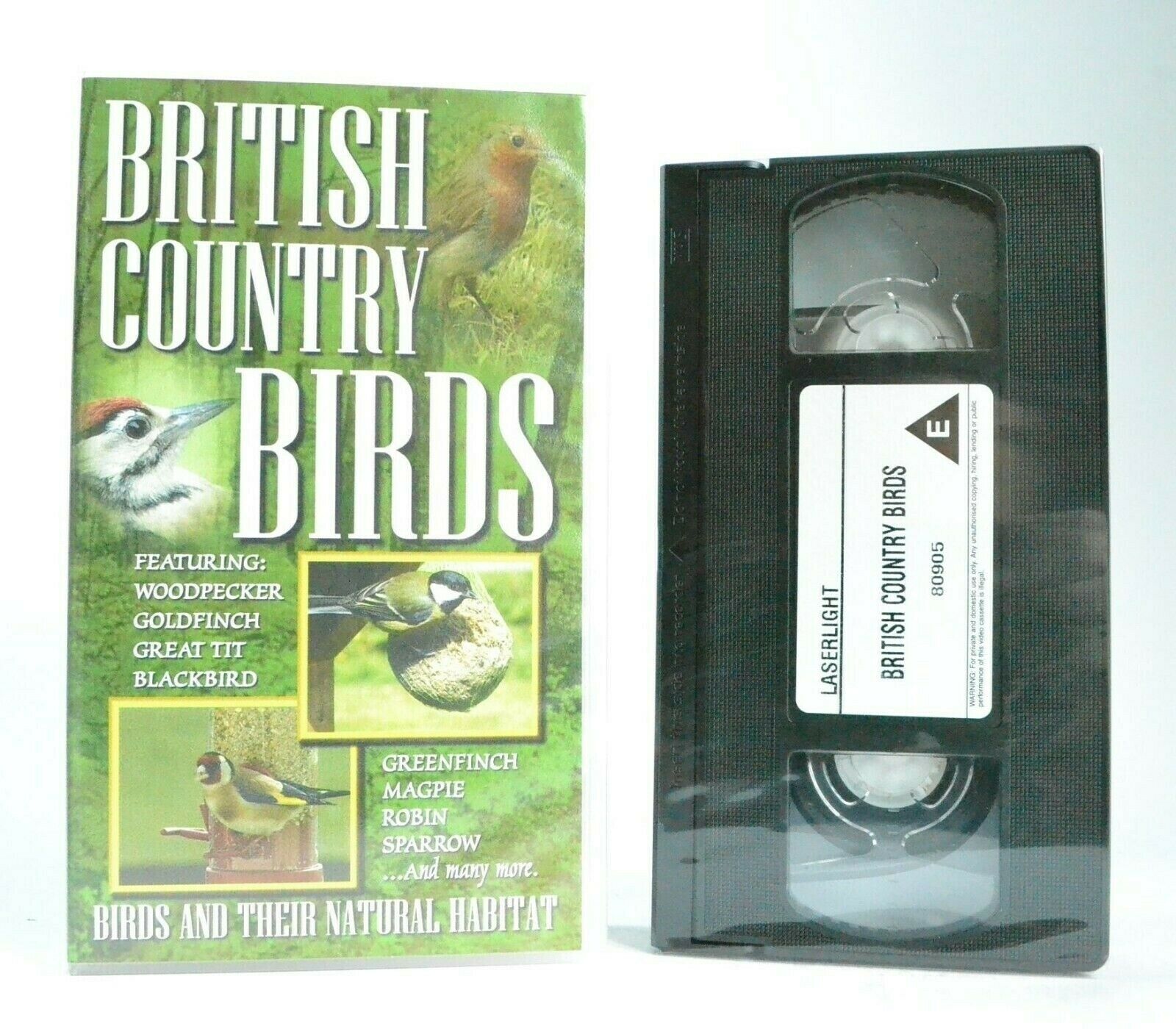 British Country Birds: Documentary - Brand New Sealed - In Natural Habitat - VHS-