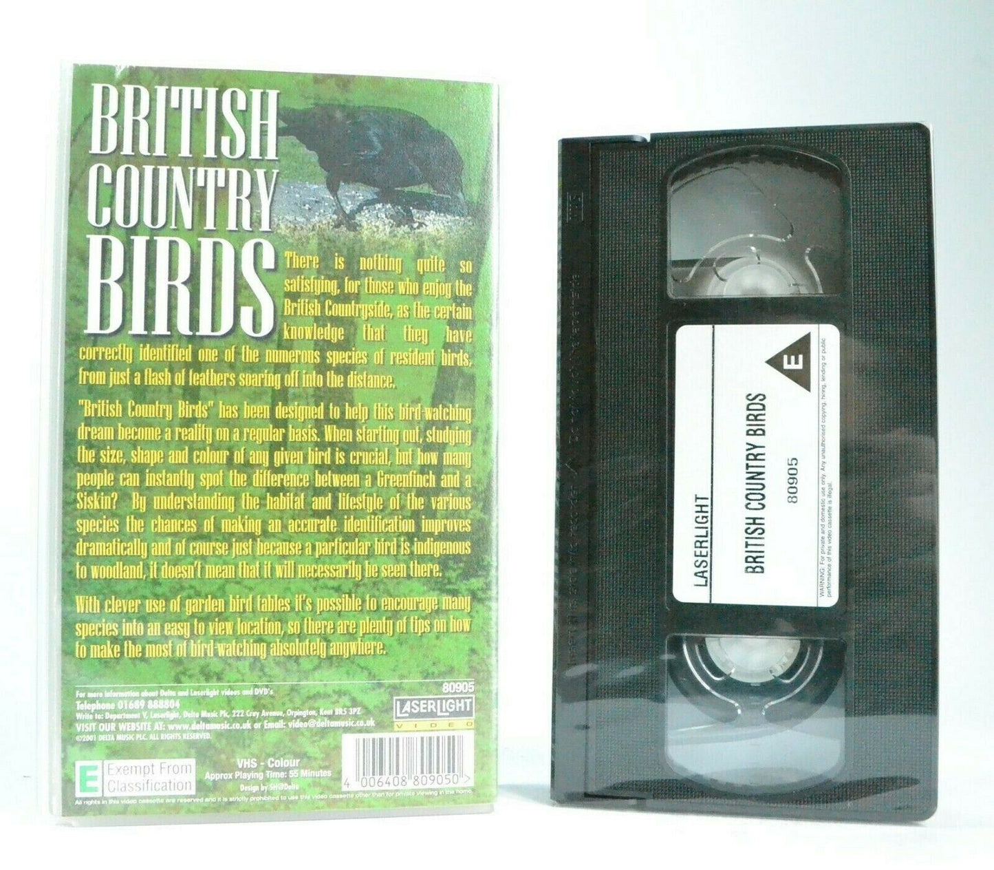 British Country Birds: Documentary - Brand New Sealed - In Natural Habitat - VHS-