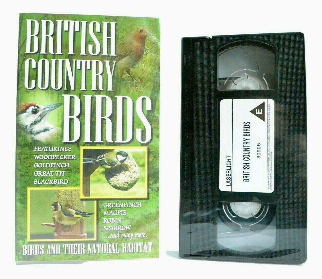 British Country Birds: Documentary - Brand New Sealed - In Natural Habitat - VHS-