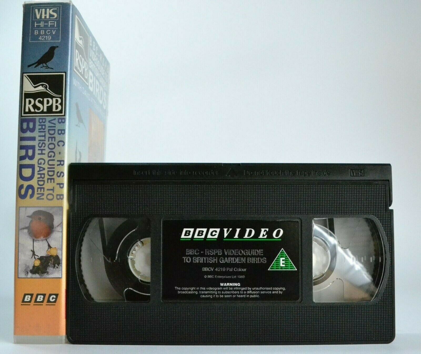 British Garden Birds: By David Attenborough - BBC-RSPB Videoguide - Pal VHS-