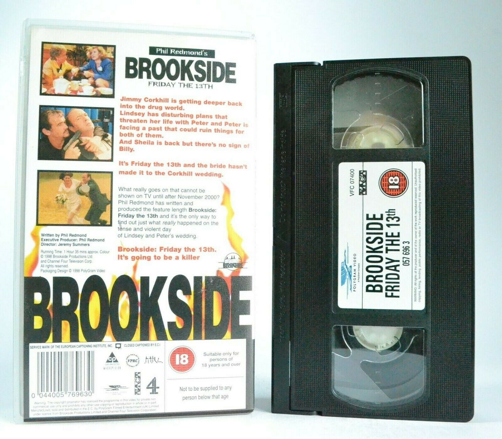 Brookside: Friday The 13th - By Phil Redmond - Drama (1998) - Bill Dean - VHS-