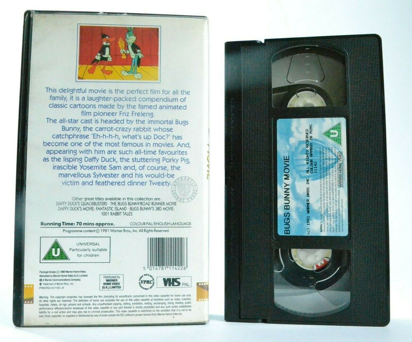 Bugs Bunny Movie: (1981) Warner - Animated - Looney Tunes - Children's - VHS-