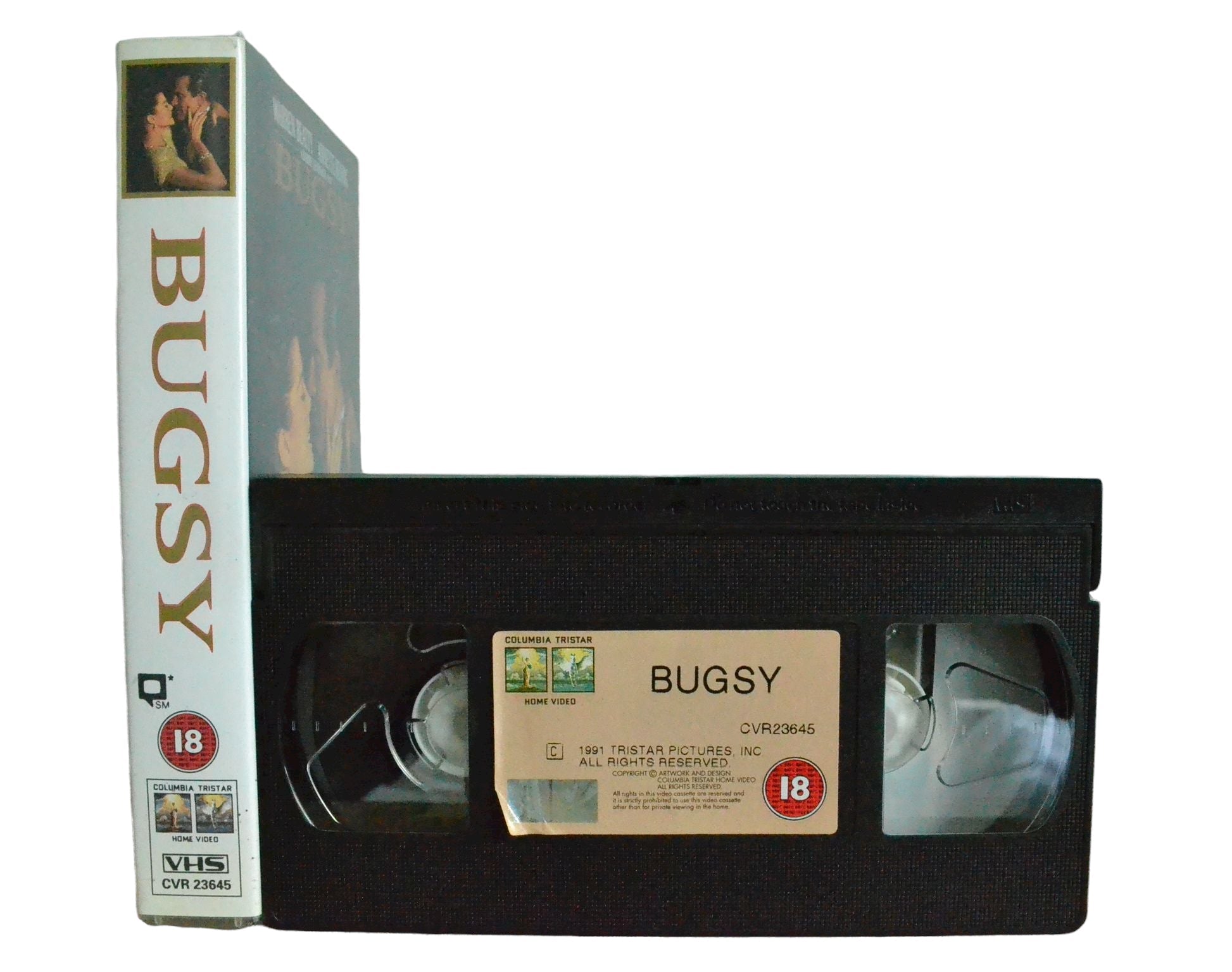 Bugsy - Warren Beatty - Columbia Tristar Home Video - Vintage - Pal VHS-