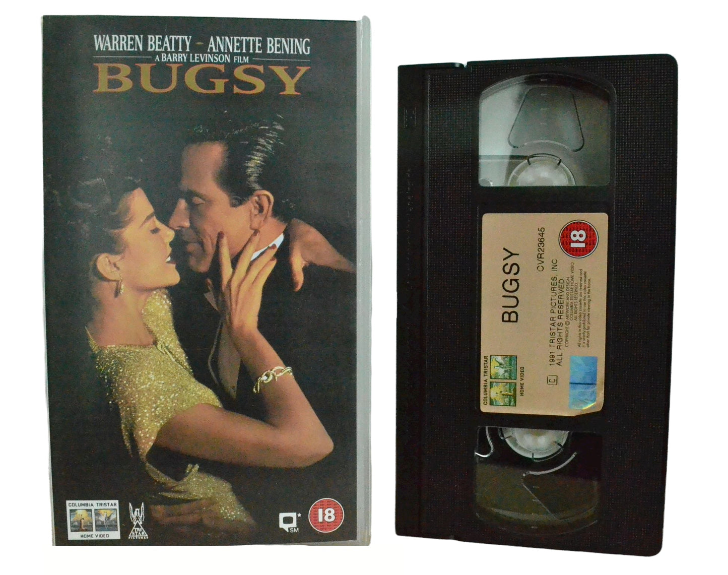 Bugsy - Warren Beatty - Columbia Tristar Home Video - Vintage - Pal VHS-