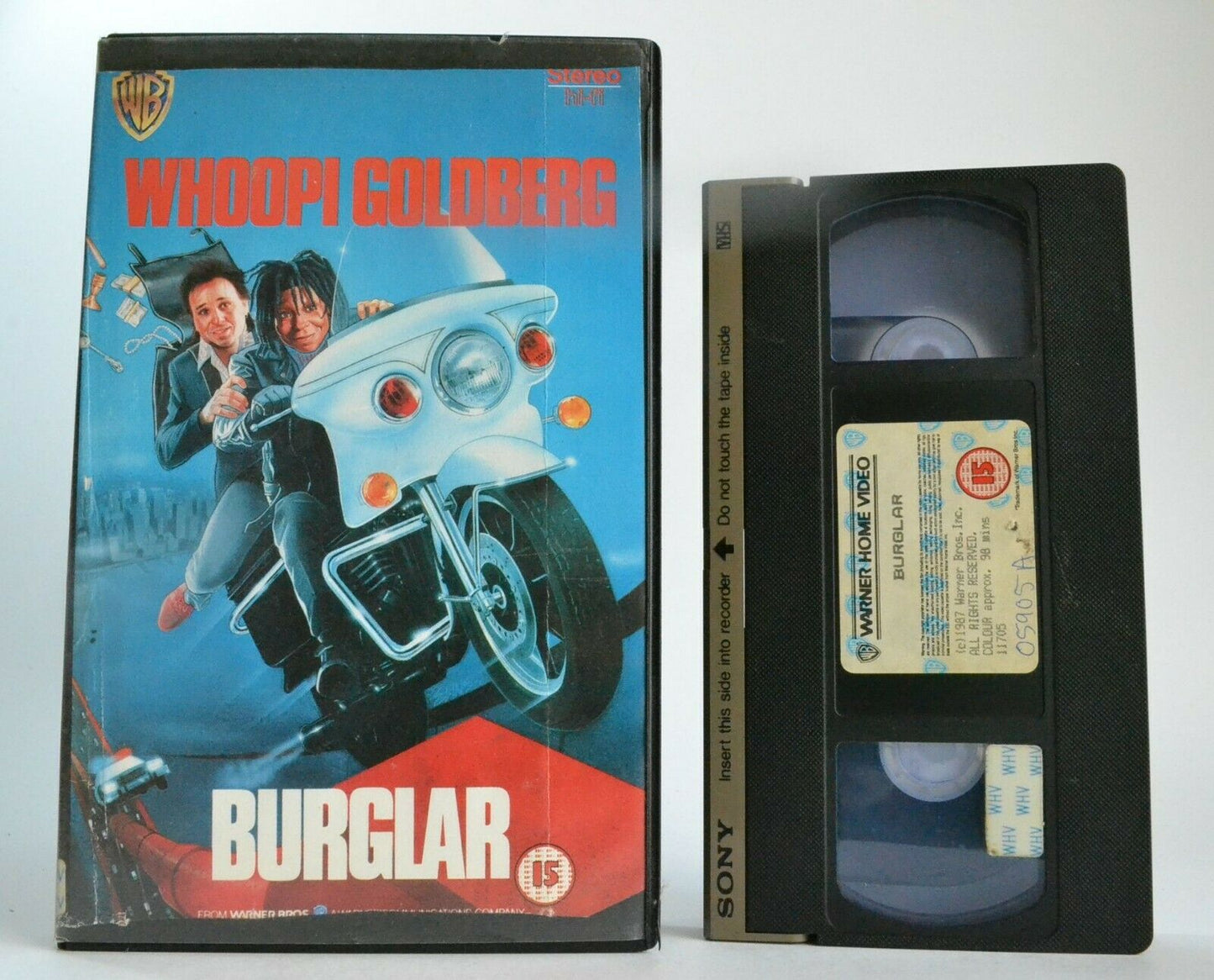 Burglar - Crime Comedy - Large Box - Whoopi Goldberg/Bobcat Goldthwait - Pal VHS-