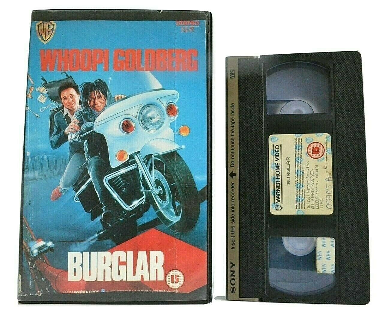 Burglar - Crime Comedy - Large Box - Whoopi Goldberg/Bobcat Goldthwait - Pal VHS-