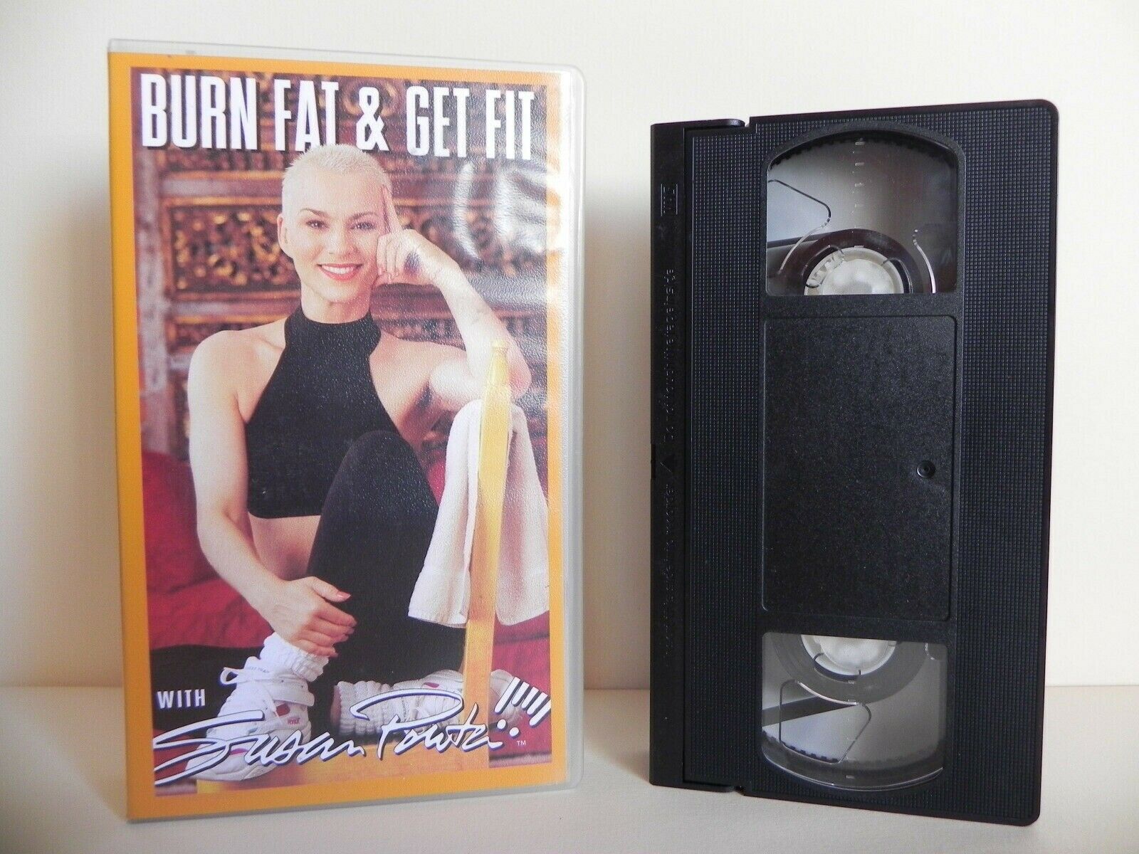 Burn Fat & Get Fit - Susan Powter - Shrink Your Body - Fit - Exercises - Pal VHS-