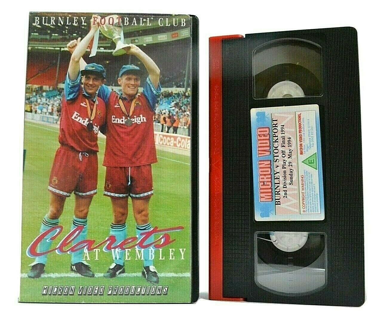 Burnley V Stockport: 2nd Division Play Off Final 1994 - Football - Sports - VHS-