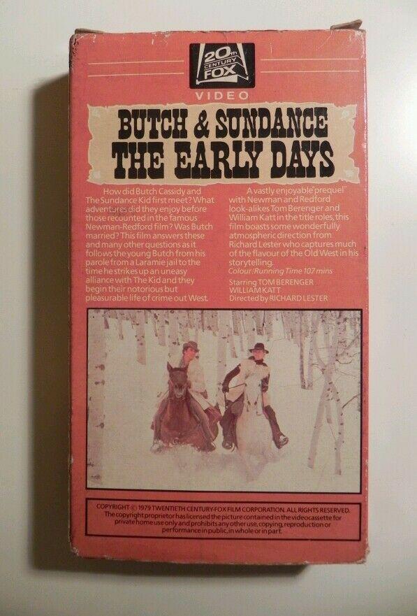 Butch Kassidy & The Sundance Kid , The Early Days - Complete Cart- Pre Cert VHS-