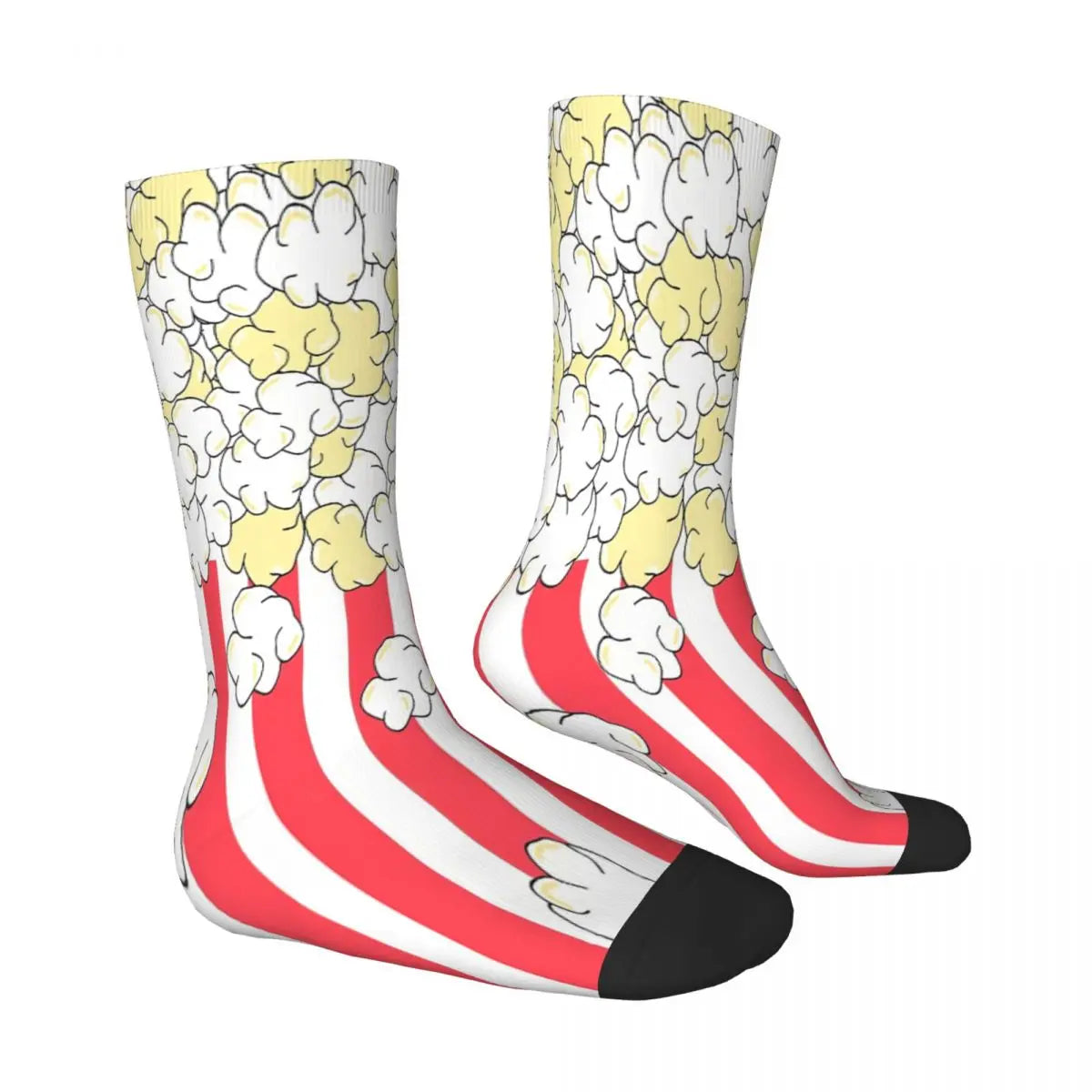 Buttered Popcorn Stripe Socks - Summer Stockings for Male Mens & Women - Harajuku Style-