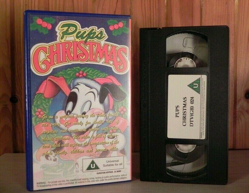 CHILDREN LEARN ENGLISH - PUPS CHRISTMAS - XMAS DOGS CARTOON- KIDS VIDEO - VHS-