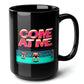 Come at Me Fight Challenge Black Mug (15oz) - arcade video games-15oz-