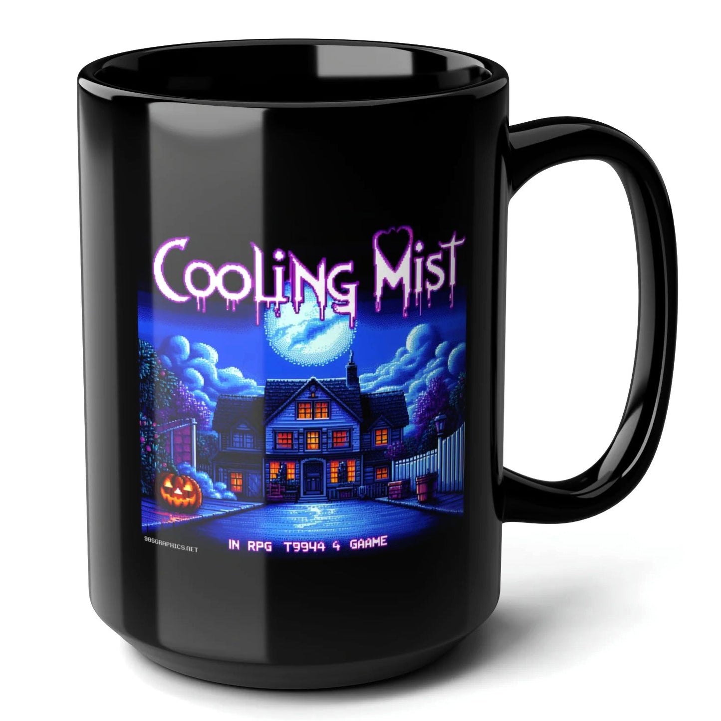 Cooling Mist Black Mug (15oz) - cool christmas gifts for gamers-15oz-