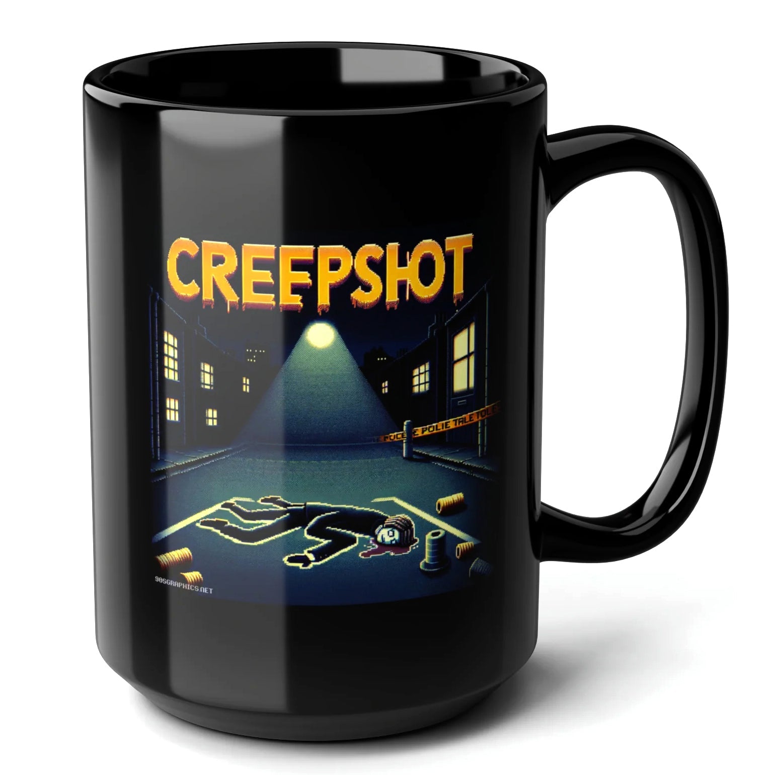 Creepshot Black Mug (15oz) - gift for gamers-15oz-