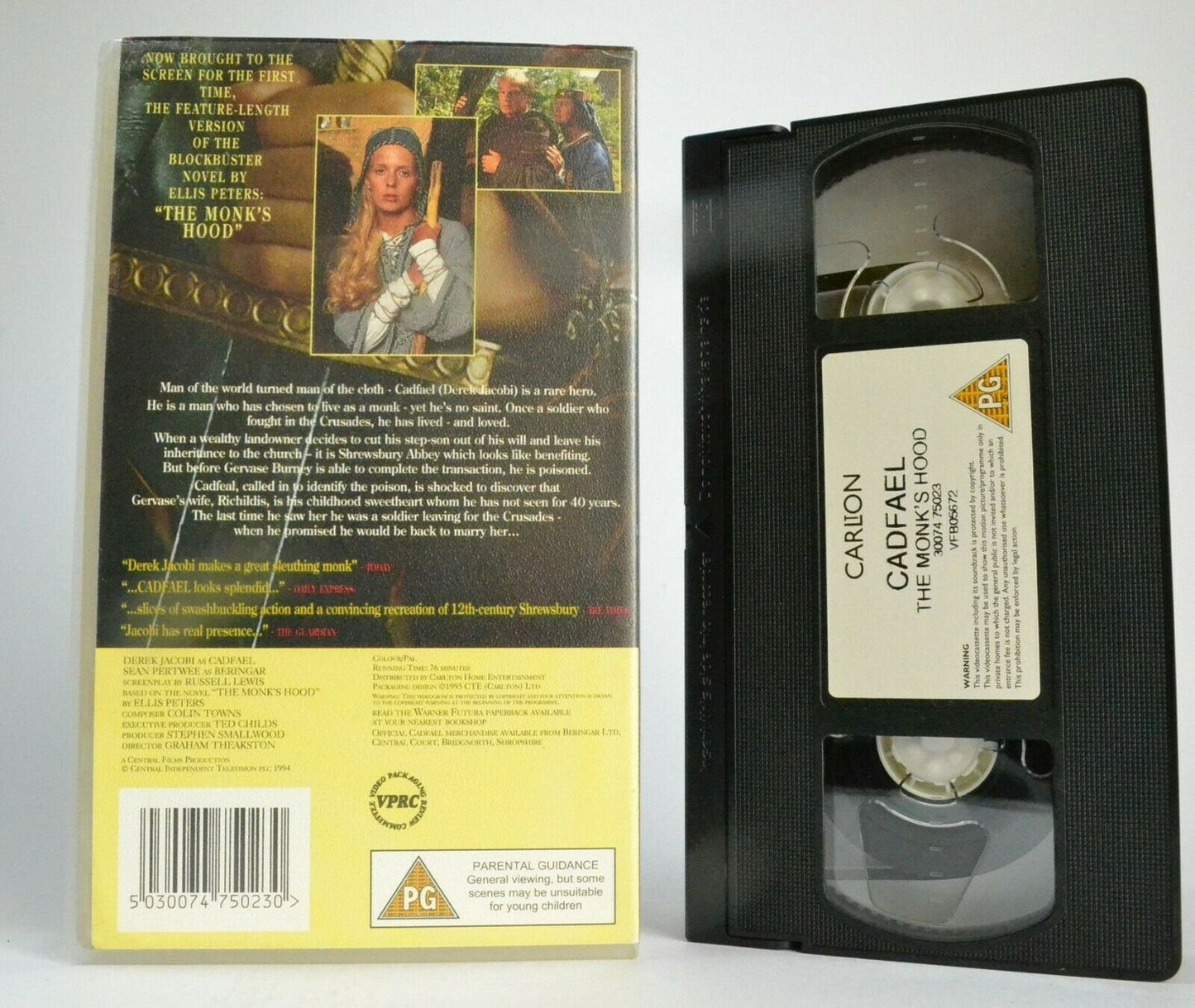 Cadfael: The Monk's Hood; [Ellis Peters] Crime Drama Series - Derek Jacobi - VHS-