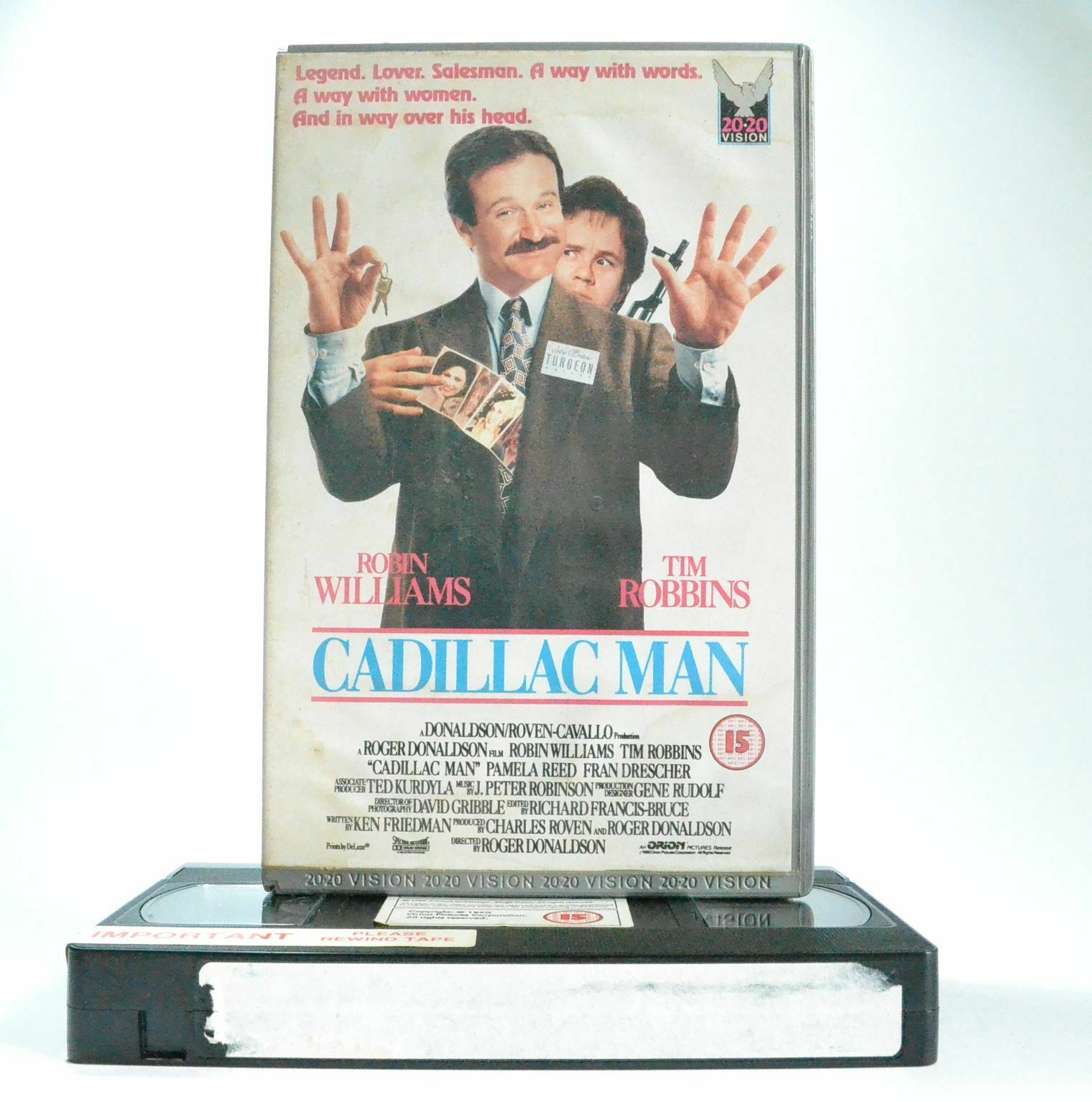 Cadillac Man: 20/20 Vision (1990) - Black Comedy - Large Box - R.Williams - VHS-