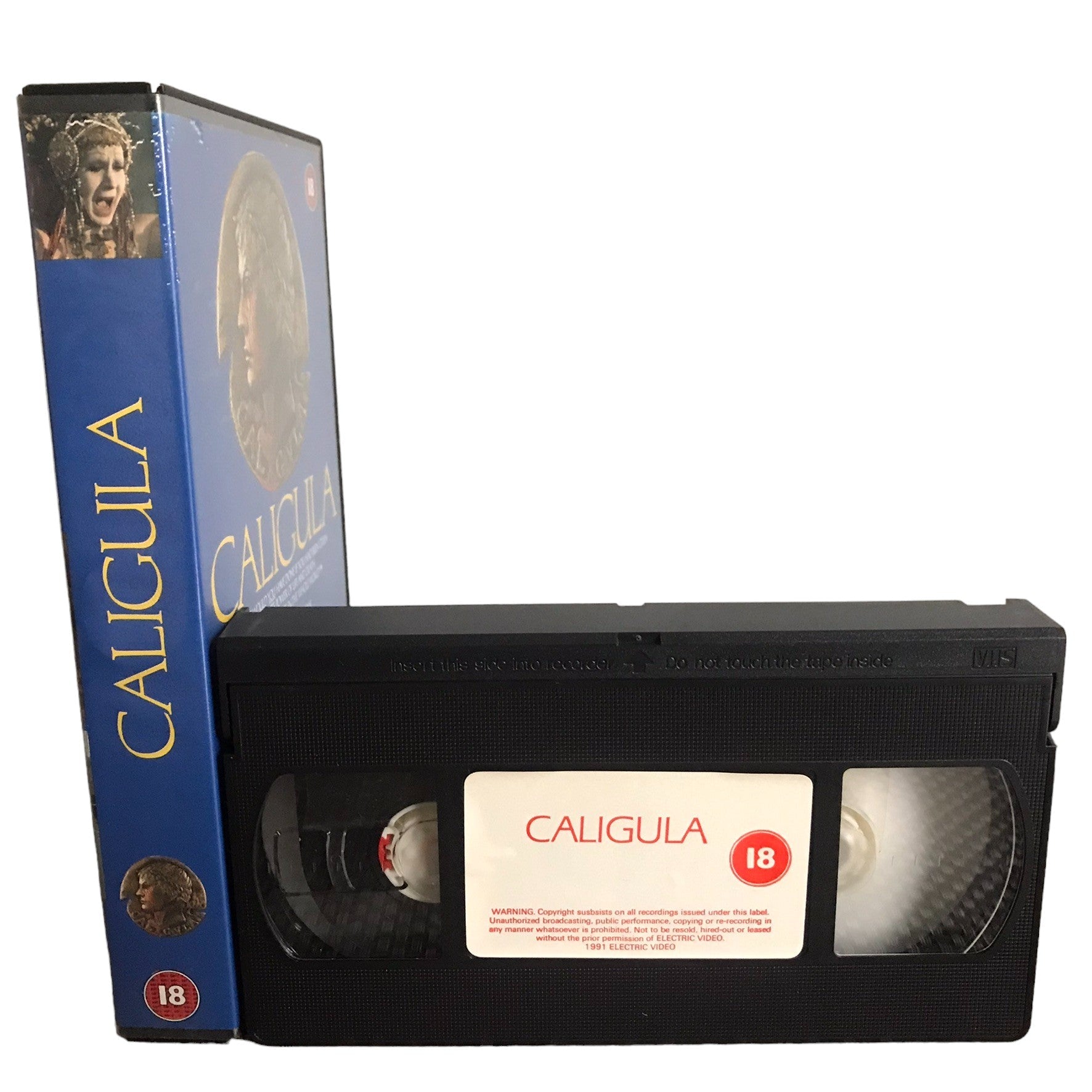 Caligula - Malcolm McDowell - The Penthouse Video Club - Large Box - Pal - VHS-