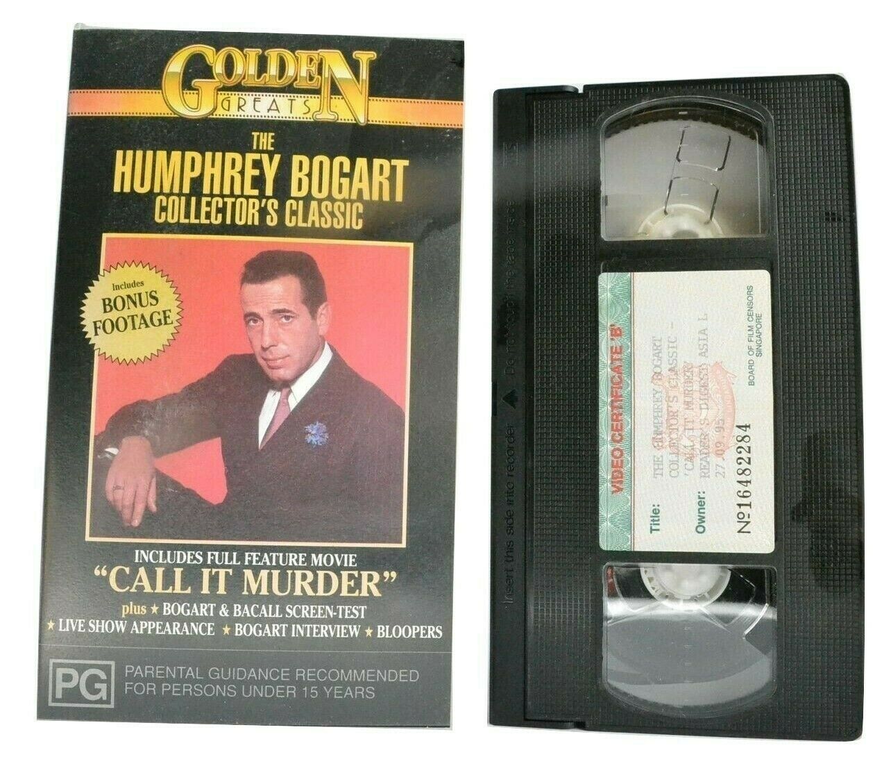 Call It Murder [Humphrey Bogart Collector's Classic] Bloopers - Interview - VHS-