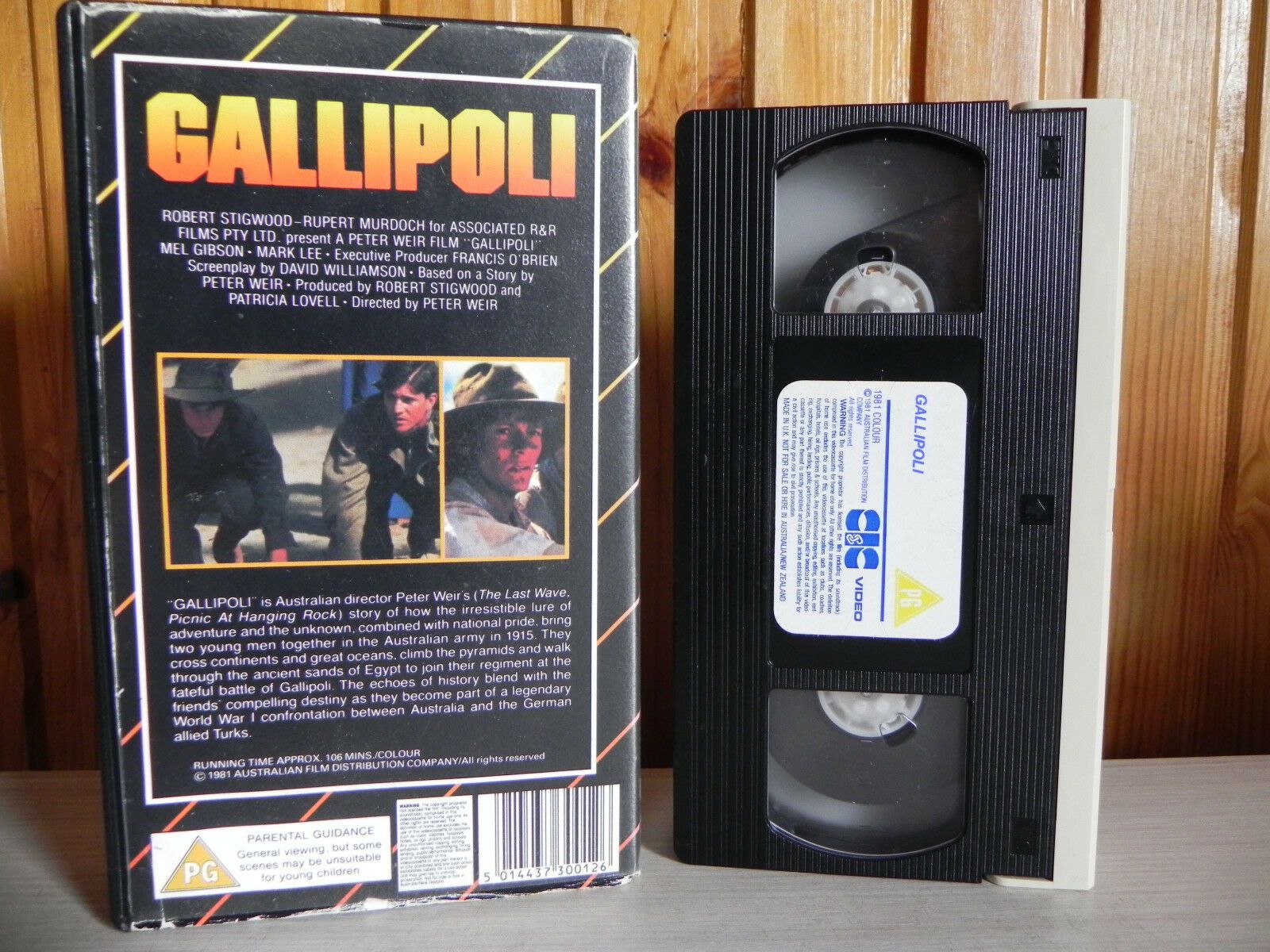 Callipoli - CIC Video - Mel Gibson - Mark Lee - Film By Peter Weir - Pal VHS-