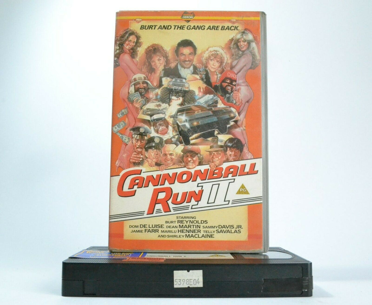 Cannonball Run 2: Automobile Racing Action <Rental> - Burt Reynolds - Pal VHS-